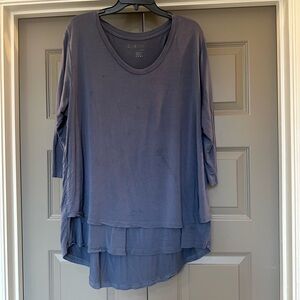 Latched Mama Layered Tunic in Deep Blue